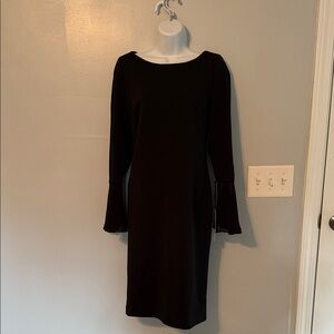Calvin Klein Black Long Sleeve Dress